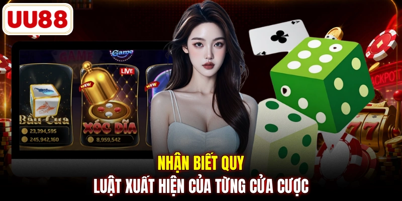 Nhận biết quy luật xuất hiện của từng cửa cược